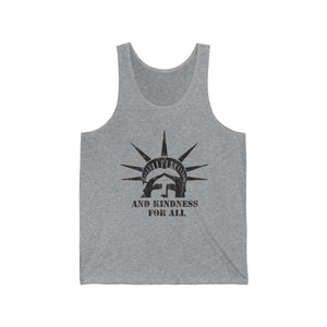 And Kindness For All / Black Graphic Jersey Tank