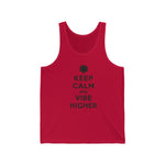 Load image into Gallery viewer, Keep Calm and Vibe Higher Jersey Tank
