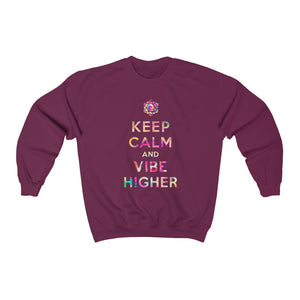 Keep Calm and Vibe Higher / Dye Graphic Sweatshirt