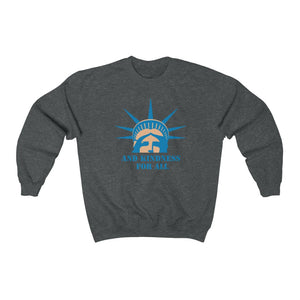 And Kindness For All / Blue Graphic Sweatshirt