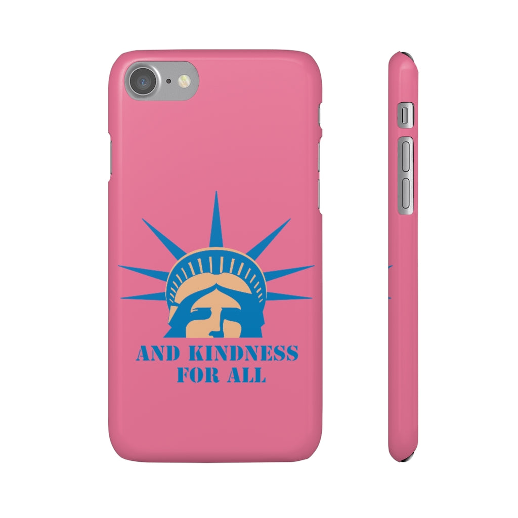 And Kindness For All / Blue Graphic / Matte & Glossy Snap Case