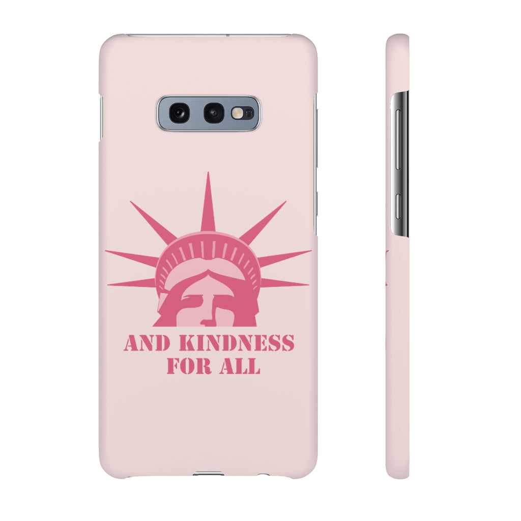 And Kindness For All / Pink Graphic / Matte & Glossy Snap Case