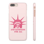 Load image into Gallery viewer, And Kindness For All / Pink Graphic / Matte &amp; Glossy Snap Case
